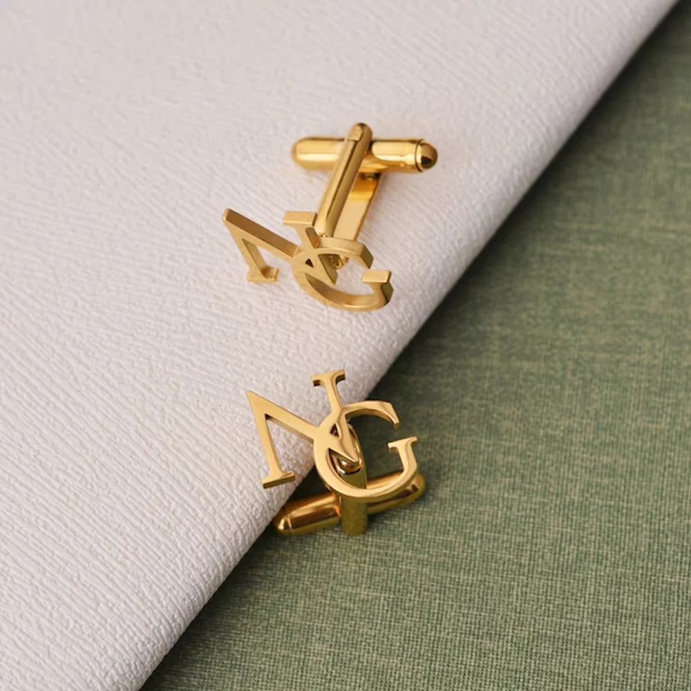 Personalized Initial Cufflinks